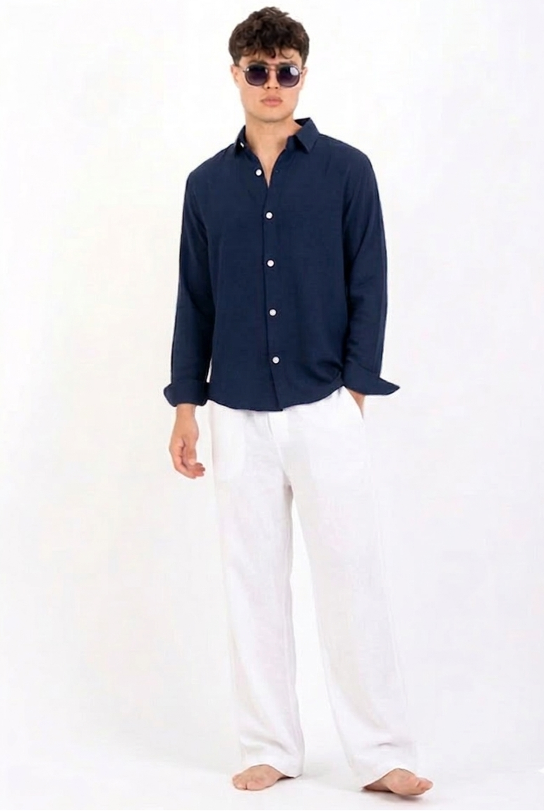 Navy linen shirt