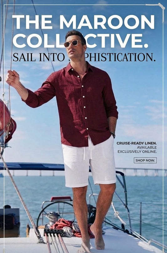 burgundy linen shirt