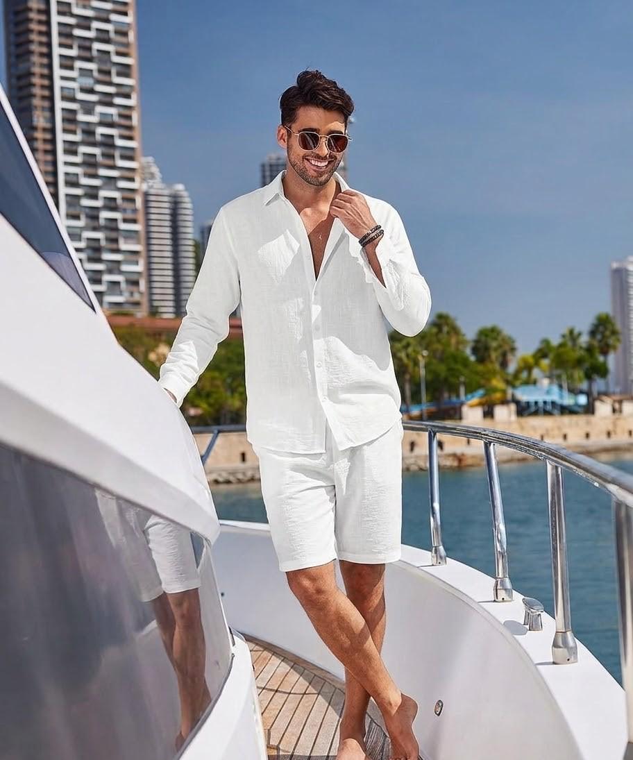 White linen shirt