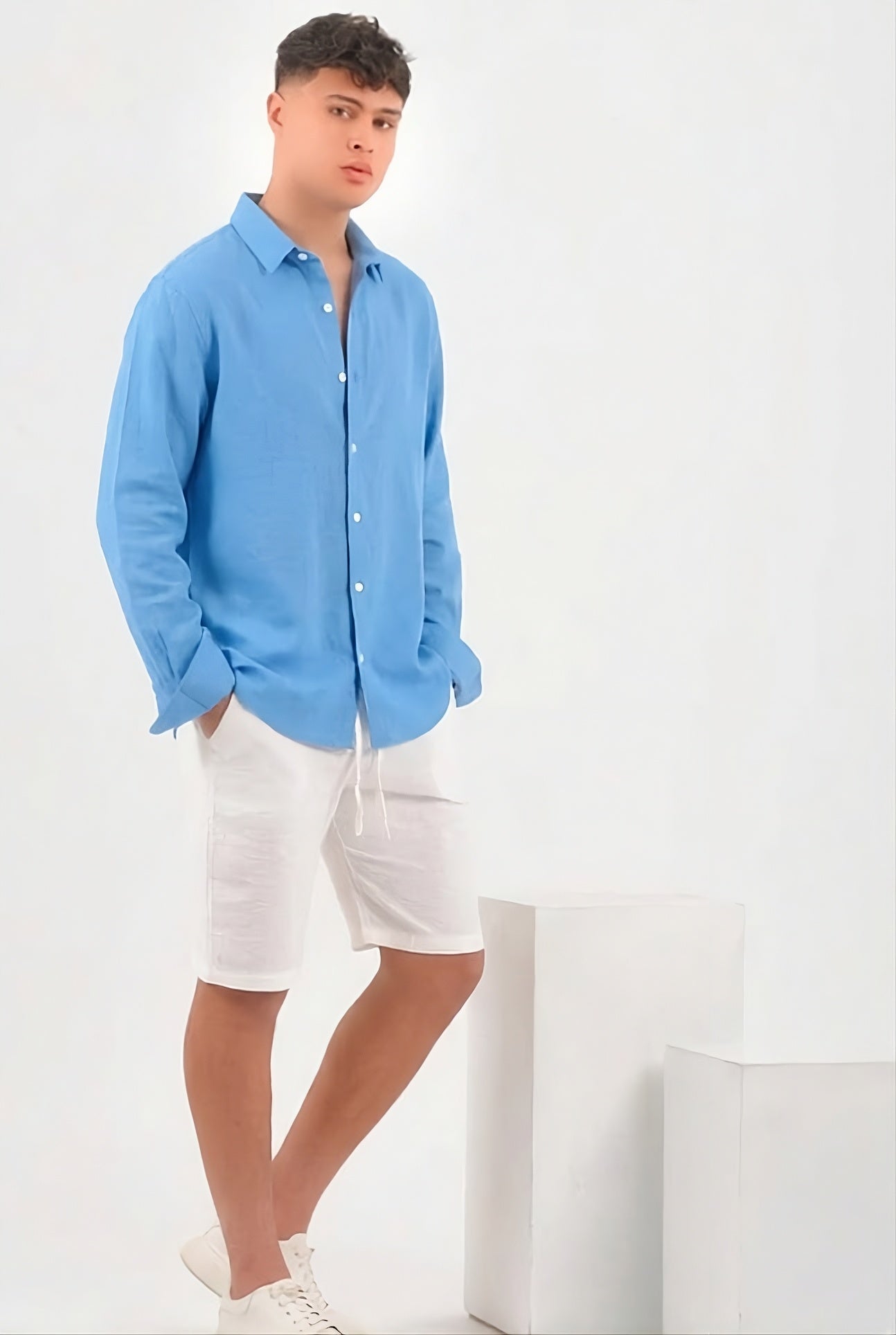linen shirt  قميص كتان