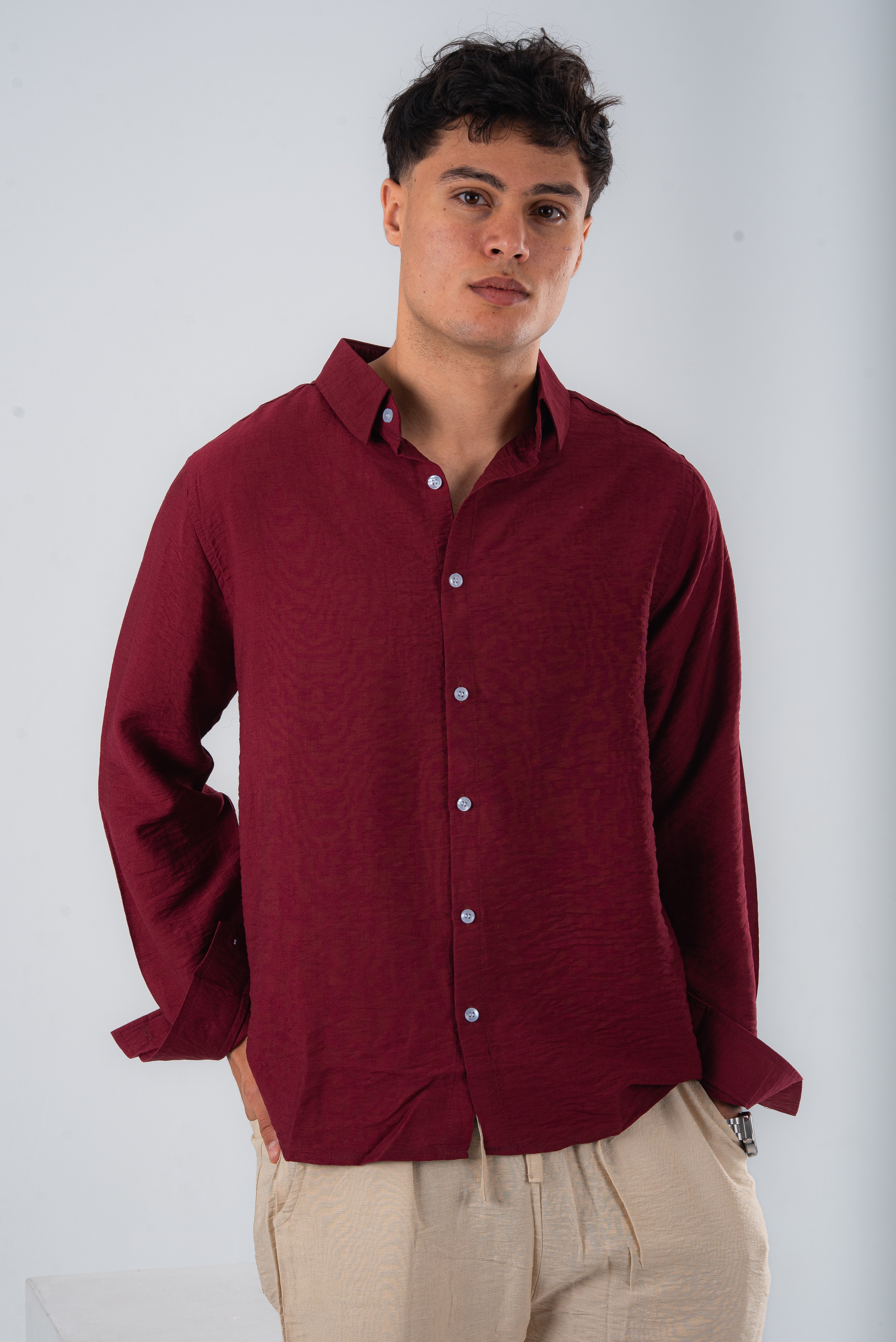 linen shirt  قميص كتان